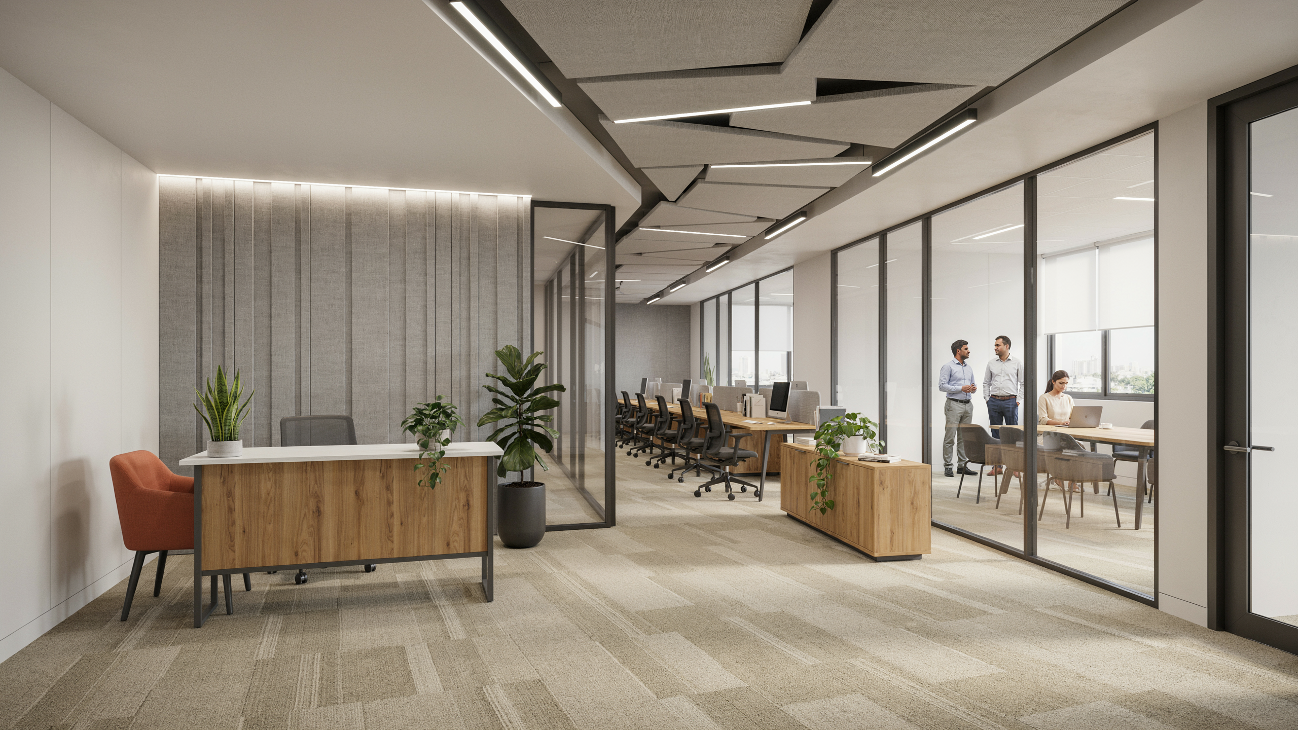 Corporate workplace interior