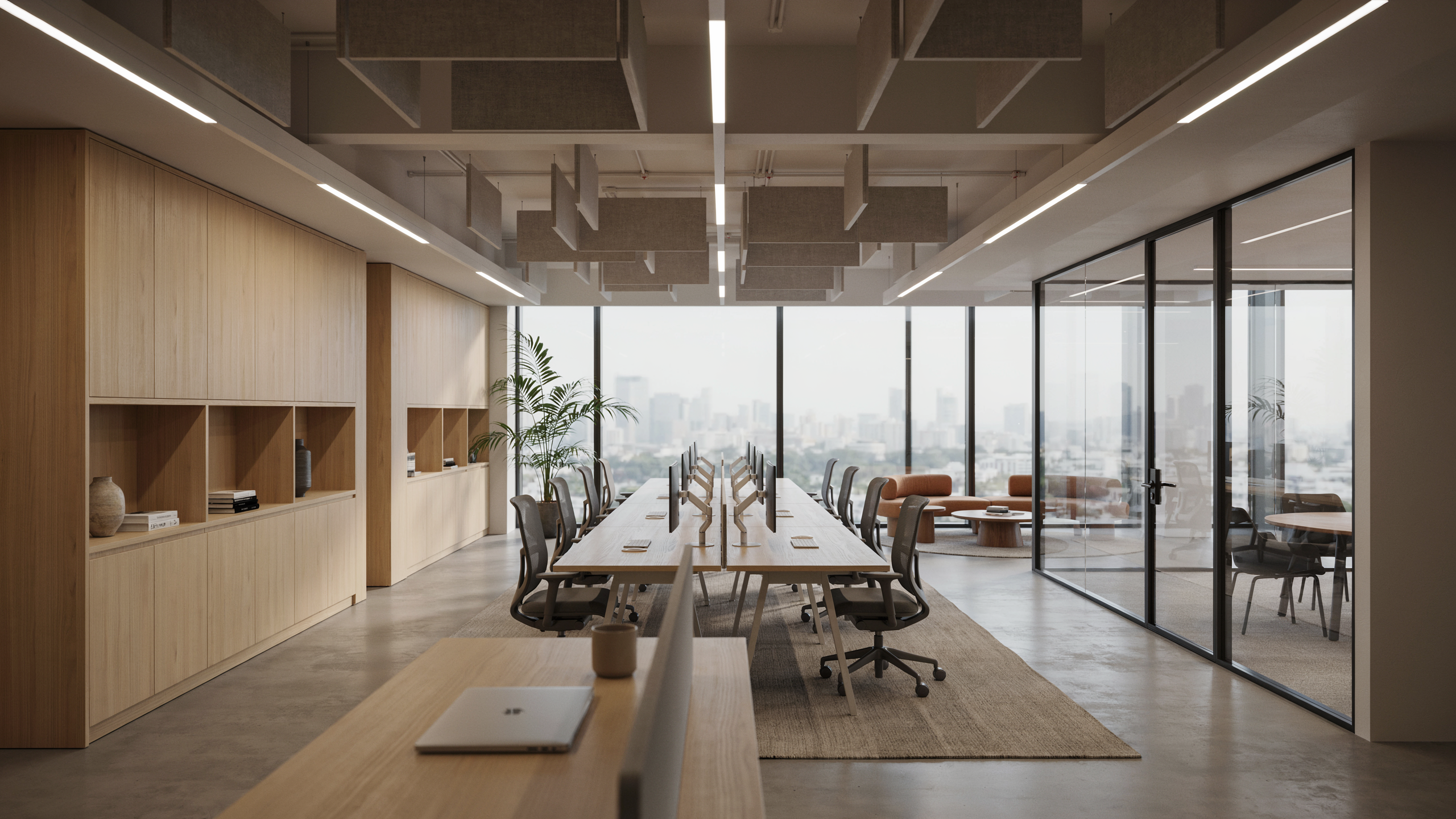 Corporate workplace delivered through a turnkey interior solution