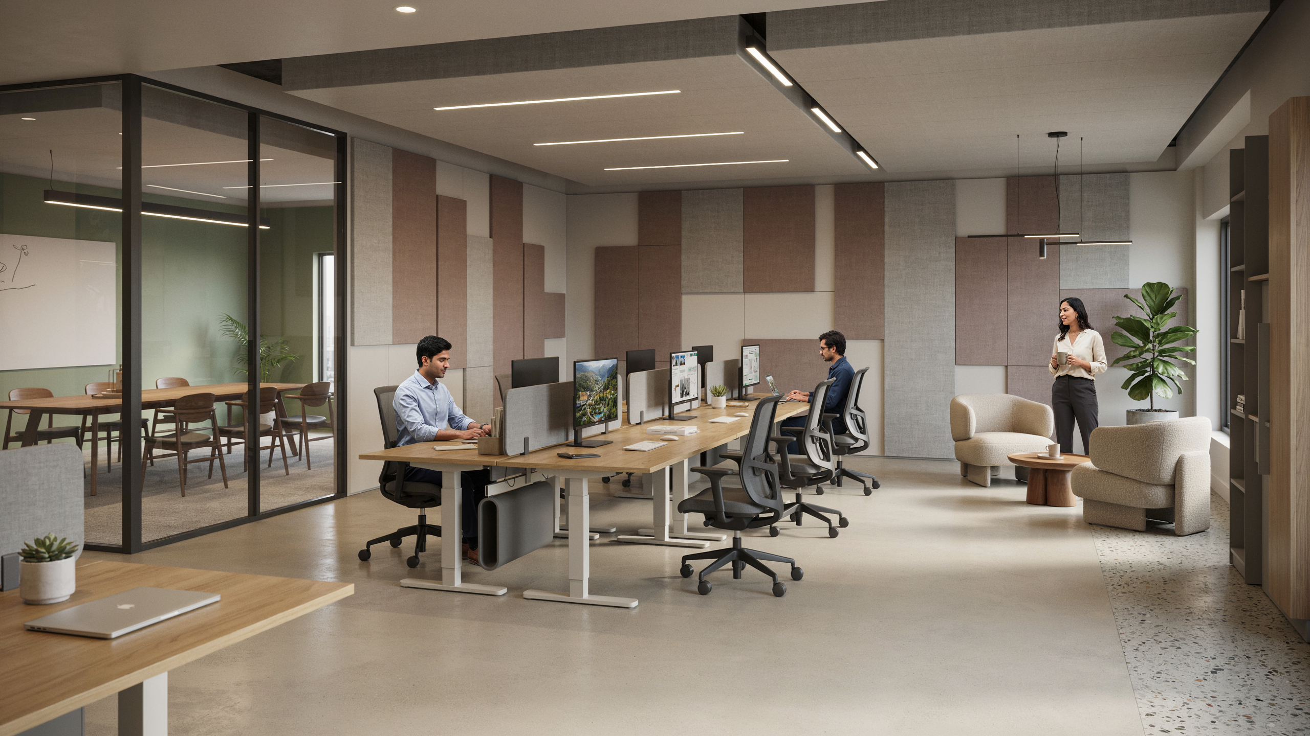 Refurbished corporate workplace